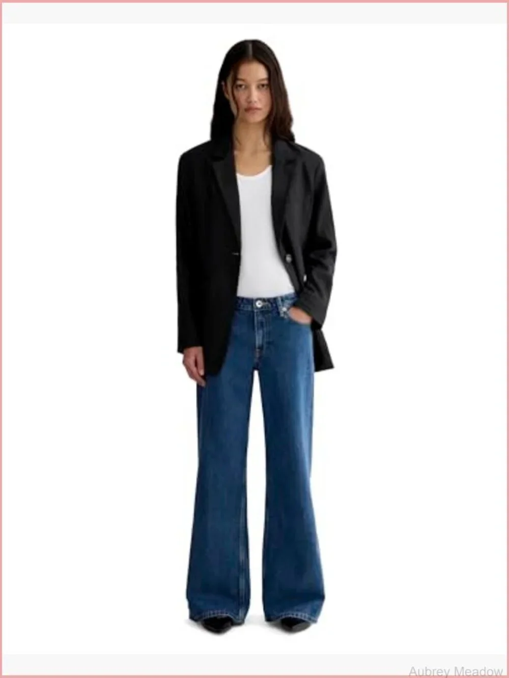 Oversized Blazer - Buttersmooth Tencel Cotton, Notched Lapel, Button Front,